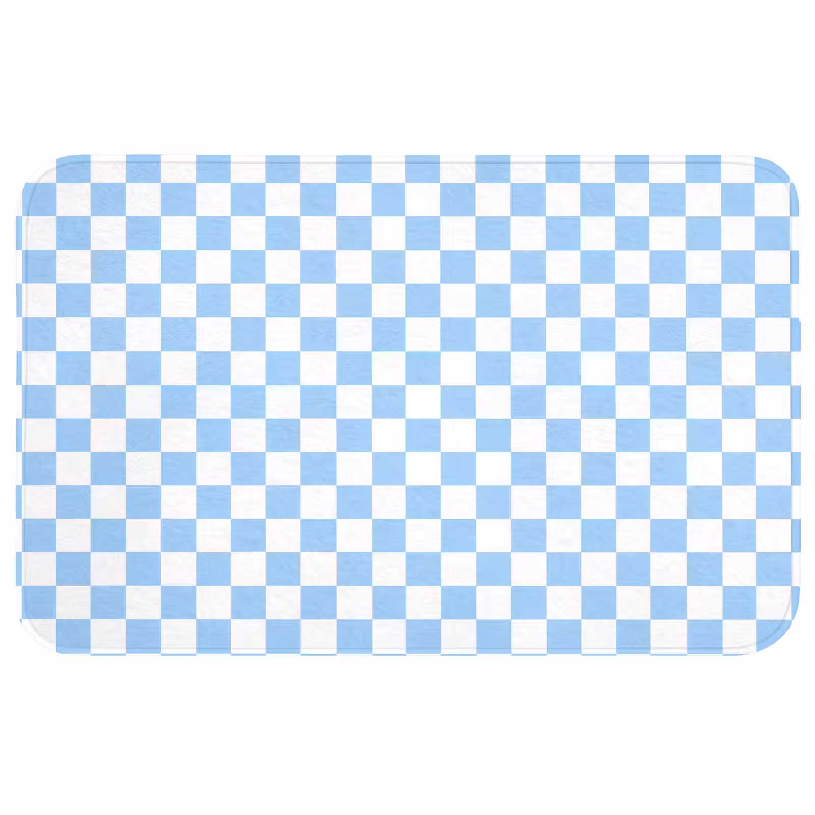 Badmat - Schaakbord - Klassiek - Blauw — 1