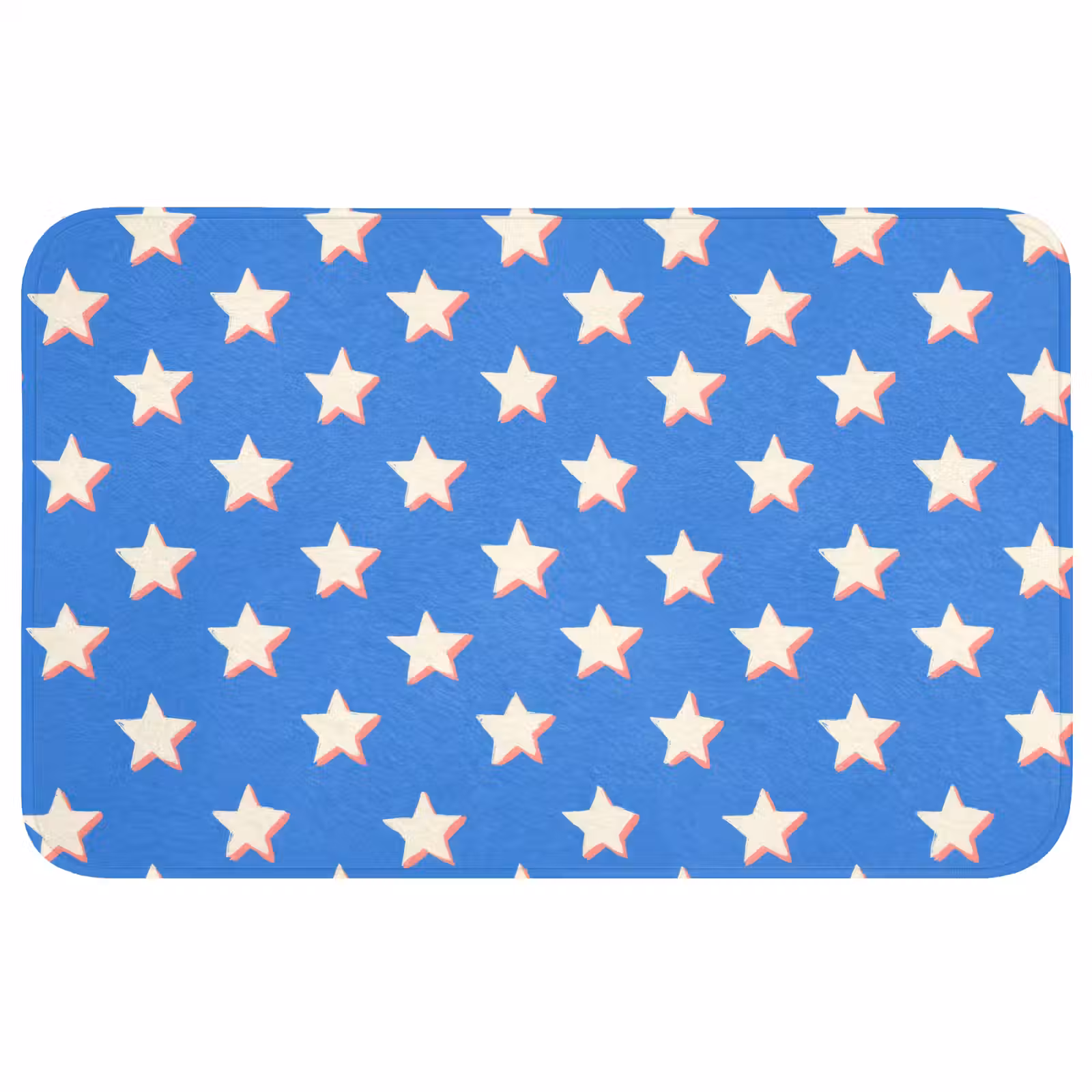 Badmat - Sterren - Patroon - Blauw — 1
