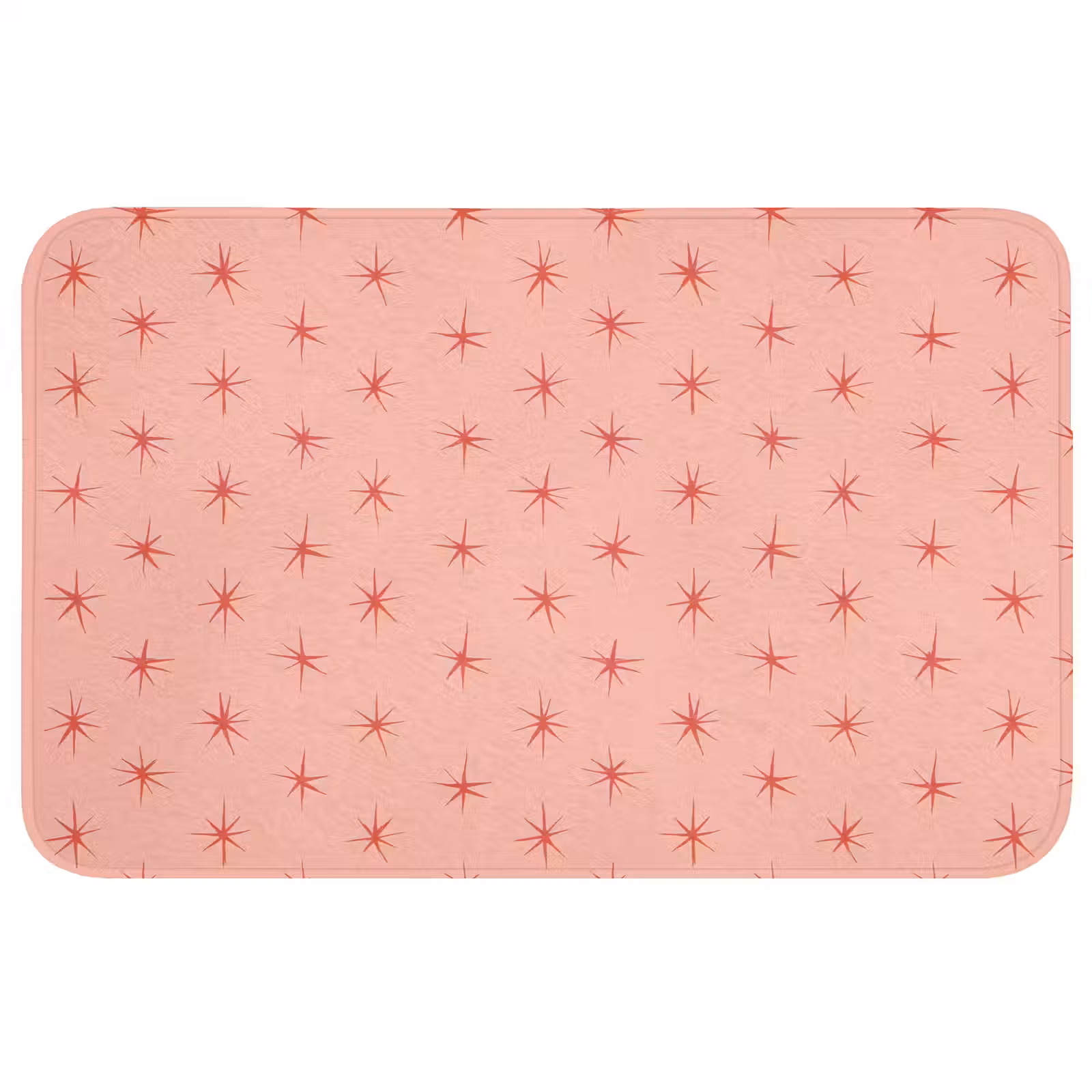 Badmat - Sterretjes - Patroon - Oranje — 1