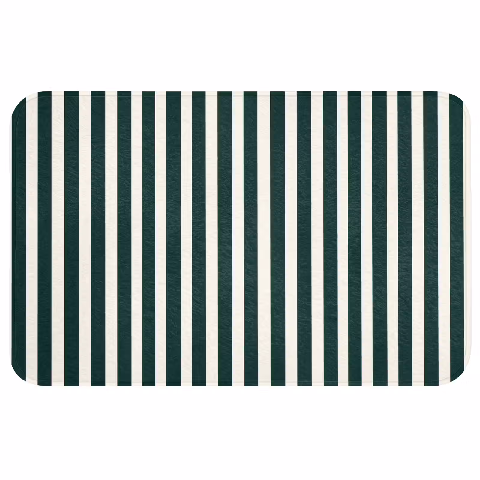 Badmat - Strepen - Klassiek - Groen — 1