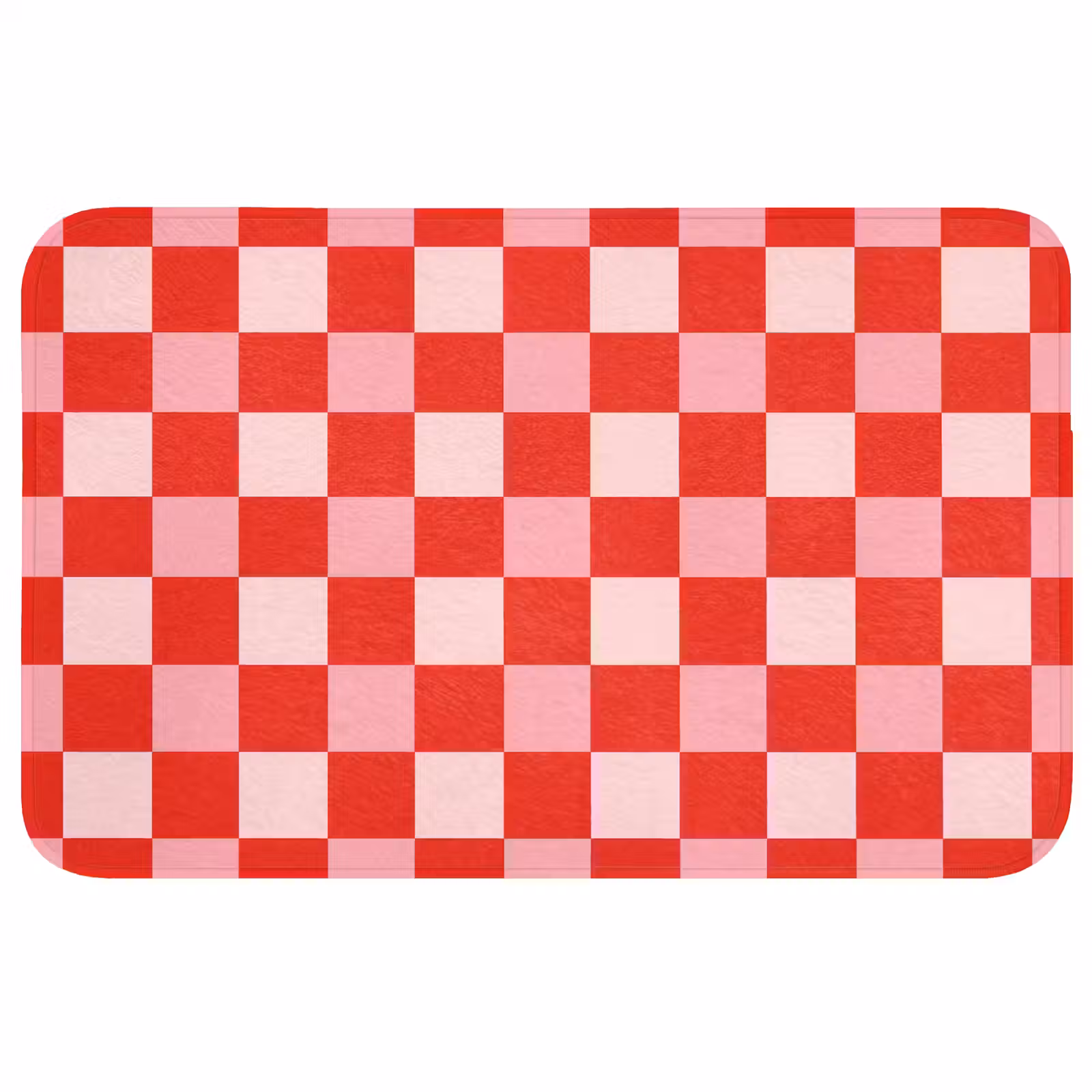 Badmat - Vierkant - Klassiek - Rood — 1