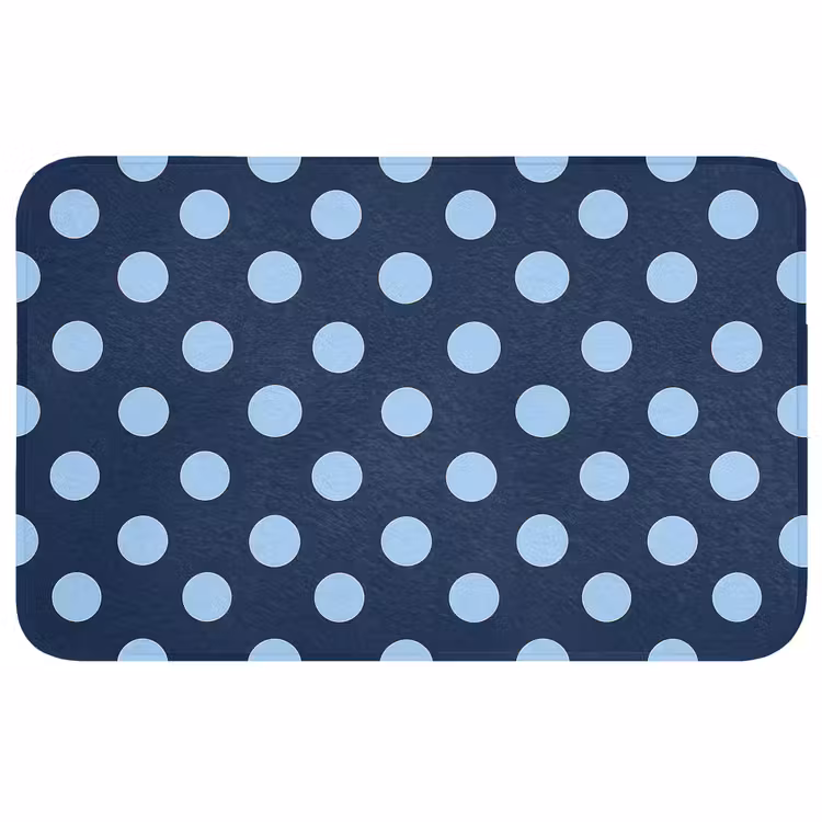 Badmat - Klassiek - Dots - Blauw — 1