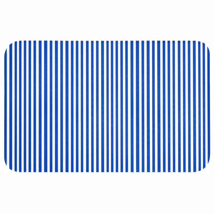 Badmat - Klassiek - Strepen - Blauw — 1