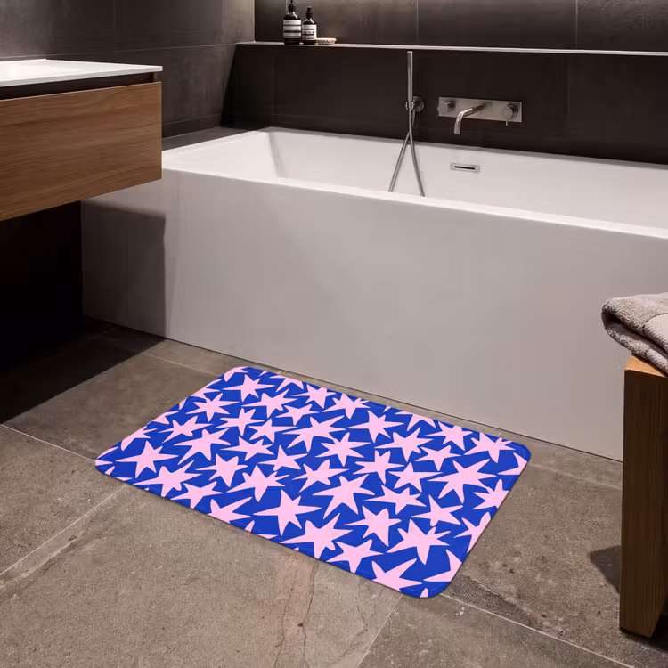 Badmat - Modern - Sterren - Blauw — 4