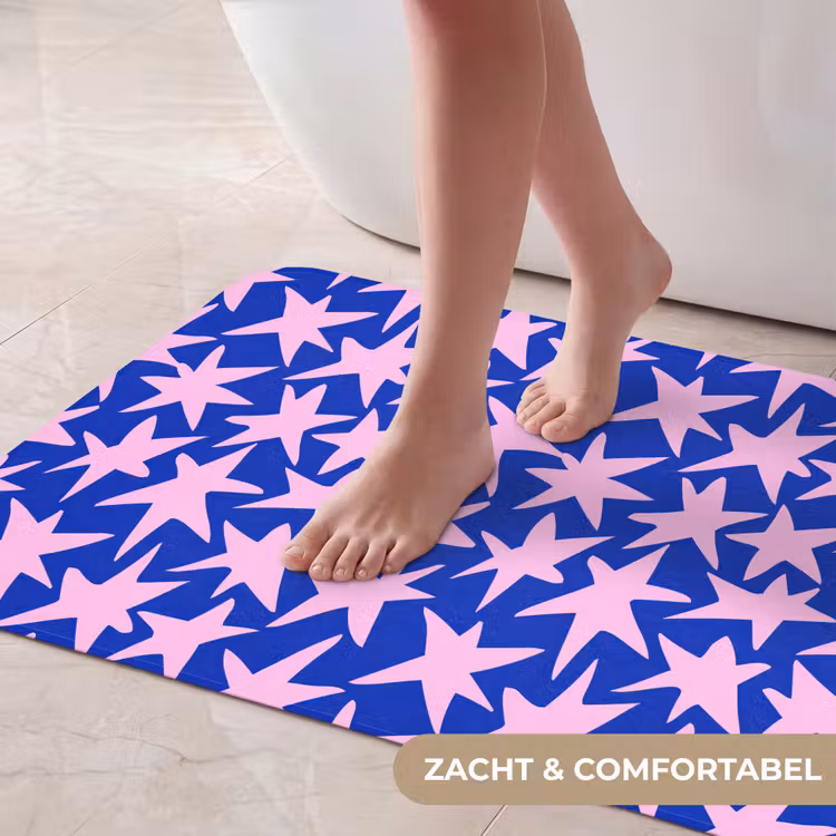 Badmat - Modern - Sterren - Blauw — 5