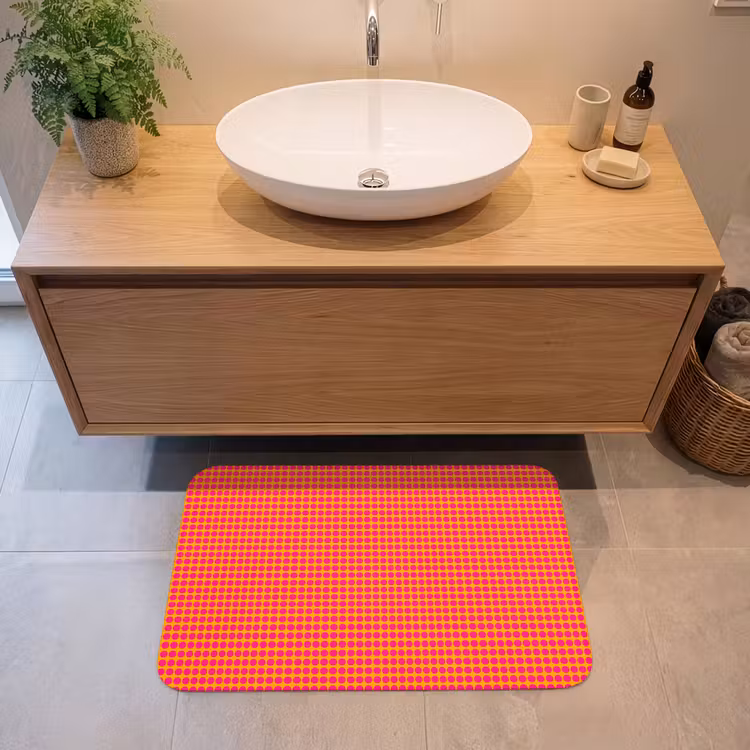 Badmat - Modern - Stippen - Oranje — 2