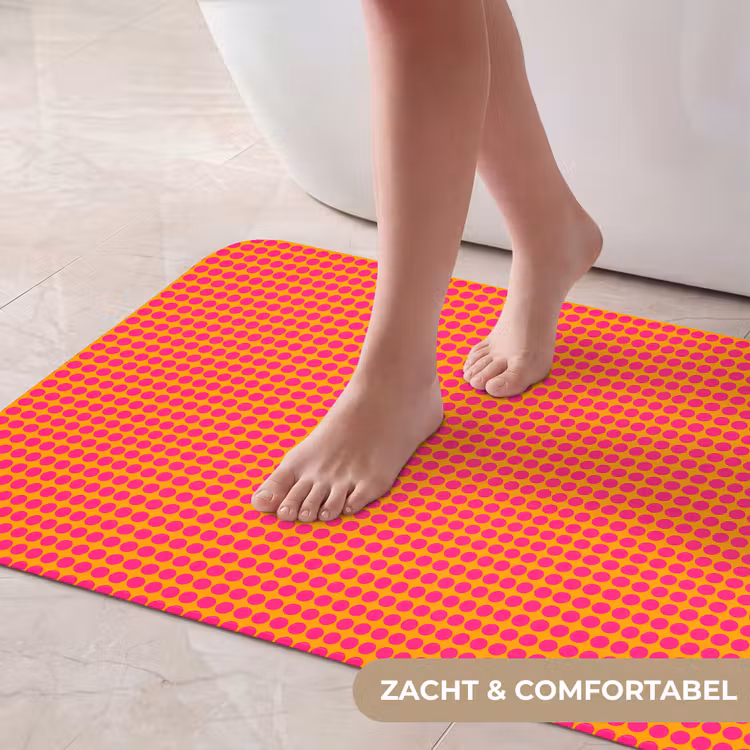 Badmat - Modern - Stippen - Oranje — 5