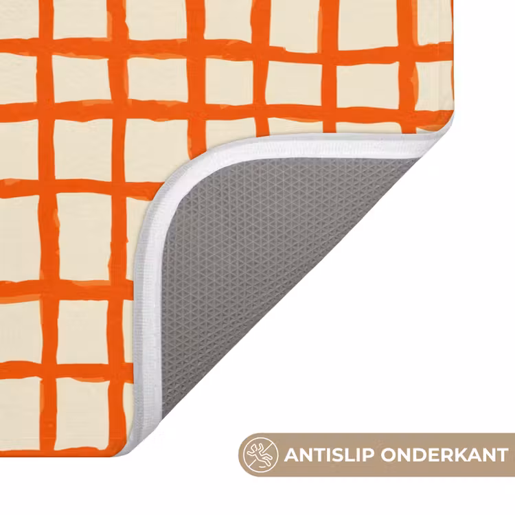 Badmat - Patroon - Lijnen - Oranje — 3