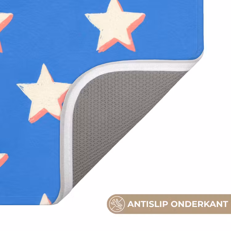 Badmat - Sterren - Patroon - Blauw — 3