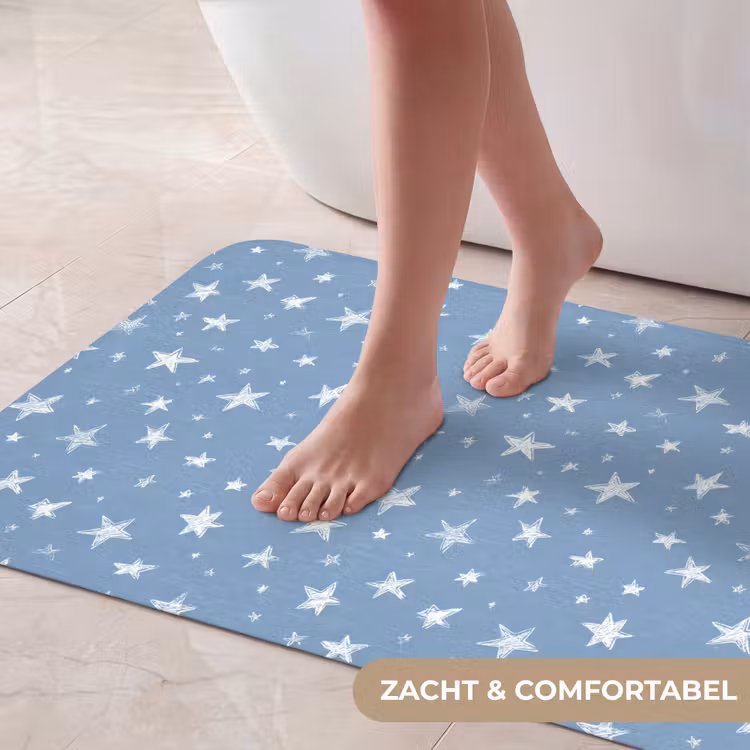 Badmat - Sterretjes - Patroon - Blauw — 5