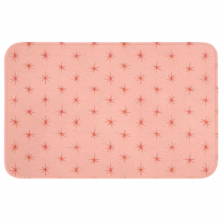 Badmat - Sterretjes - Patroon - Oranje — 1