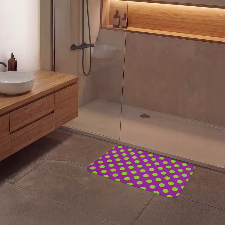 Badmat - Stippen - Klassiek - Groen — 6