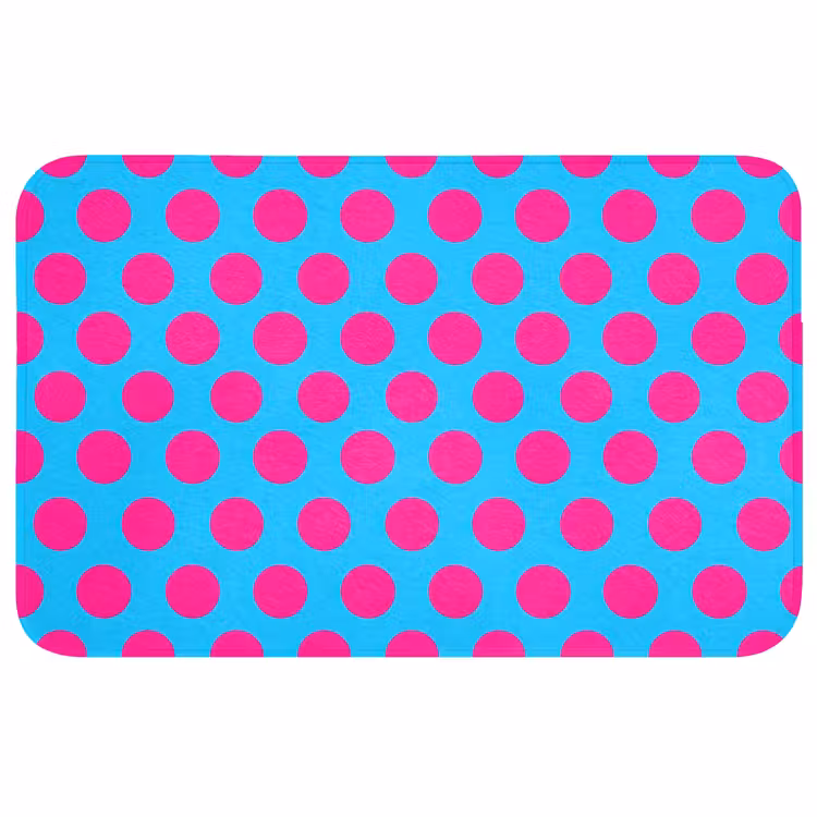 Badmat - Stippen - Klassiek - Roze — 1