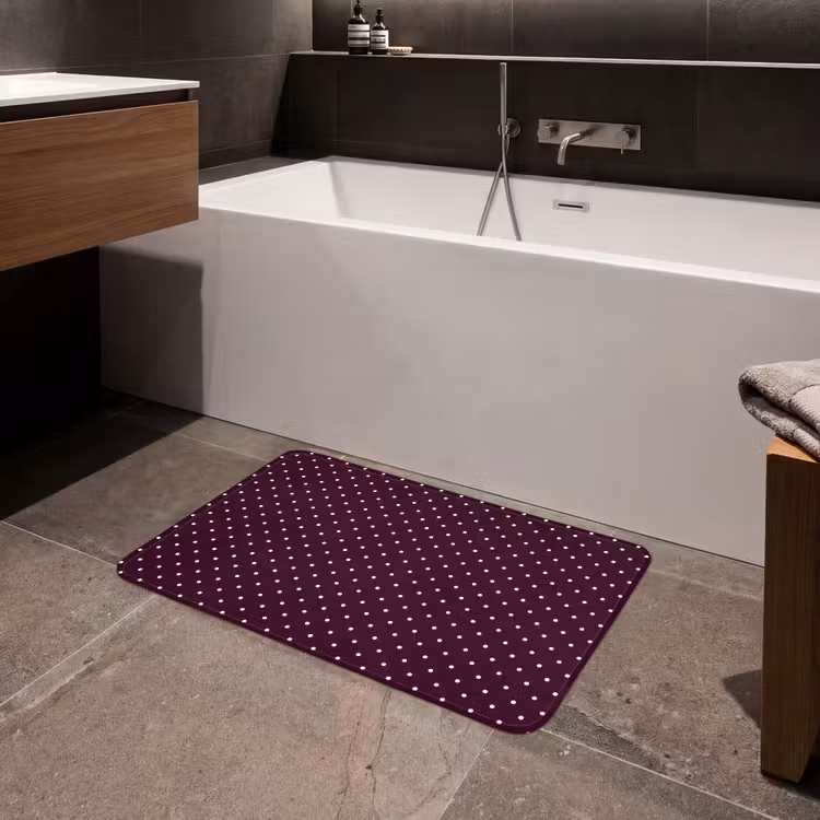 Badmat - Stippen - Modern - Paars — 4