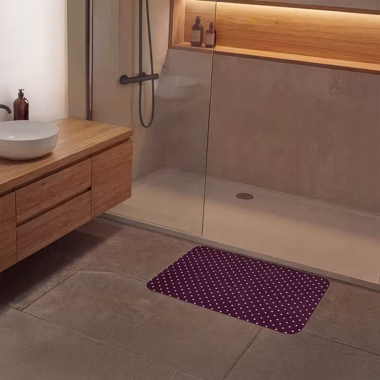 Badmat - Stippen - Modern - Paars — 6