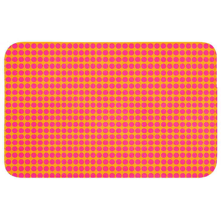 Badmat - Stippen - Patroon - Oranje — 1