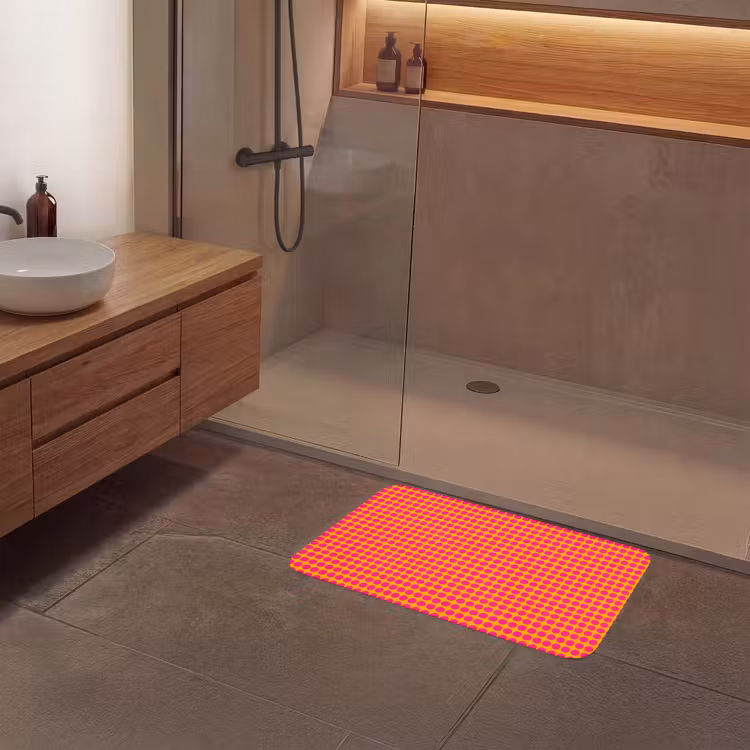Badmat - Stippen - Patroon - Oranje — 6