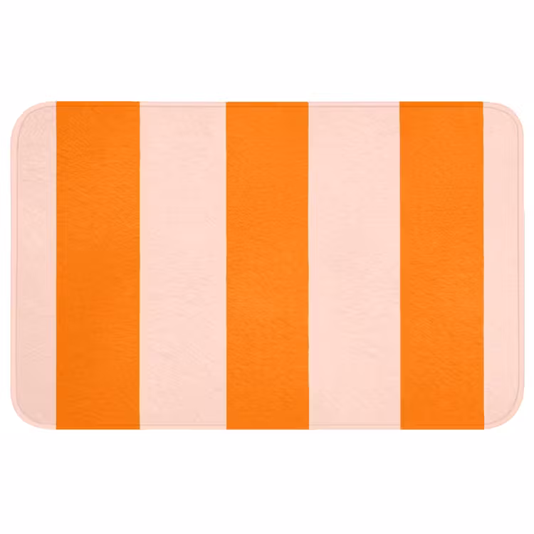 Badmat - Strepen - Modern - Oranje — 1