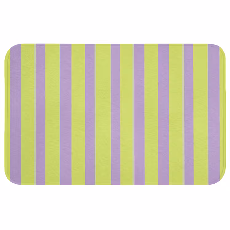 Badmat - Strepen - Patroon - Groen — 1