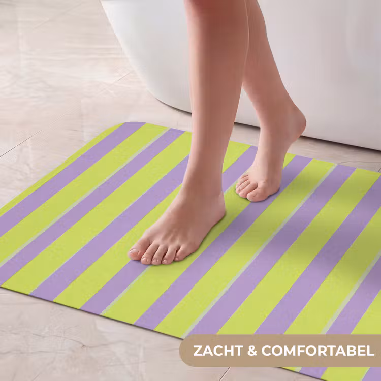Badmat - Strepen - Patroon - Groen — 5