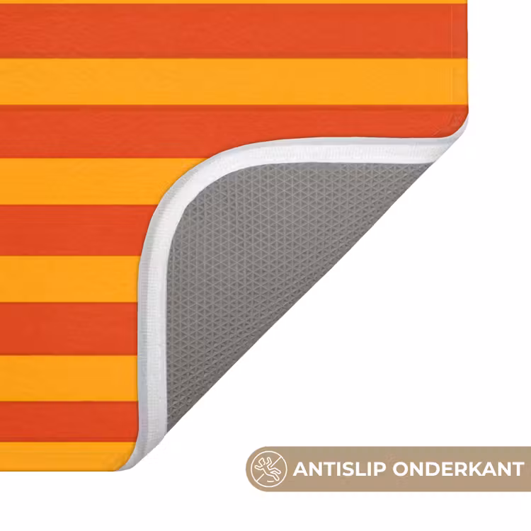Badmat - Strepen - Patroon - Oranje — 3