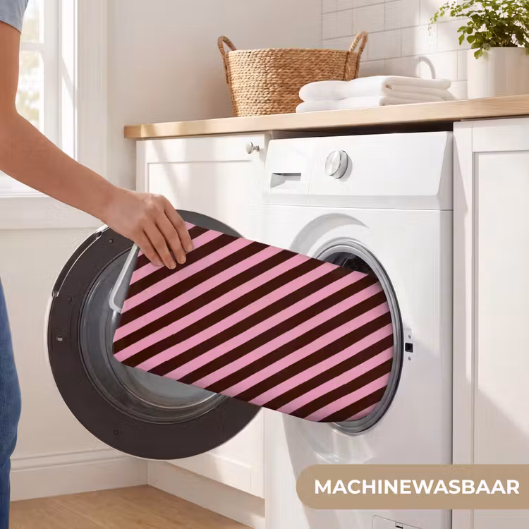 Badmat - Strepen - Roze - Bruin — 7