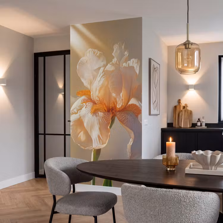 Behang - Close up - Oranje - Iris — 5
