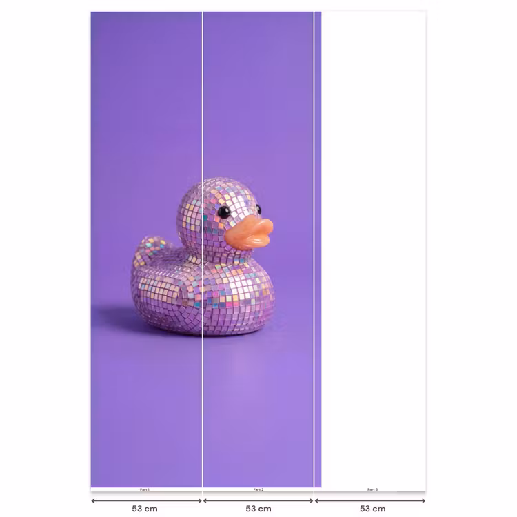 Behang - Disco - Eend - Paars — 6