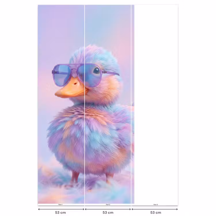 Behang - Eend - bril - Pastel — 6