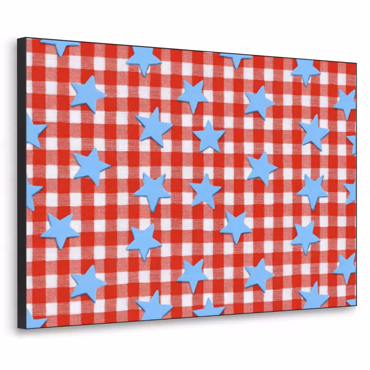 Art Frame - Ruit - Sterren - Rood — 1
