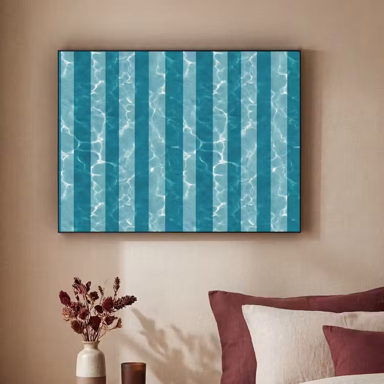 Art Frame - Zwembad - Strepen - Groen — 2