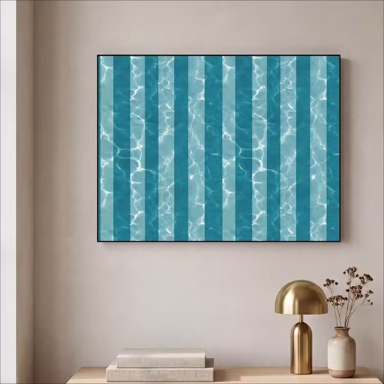 Art Frame - Zwembad - Strepen - Groen — 3