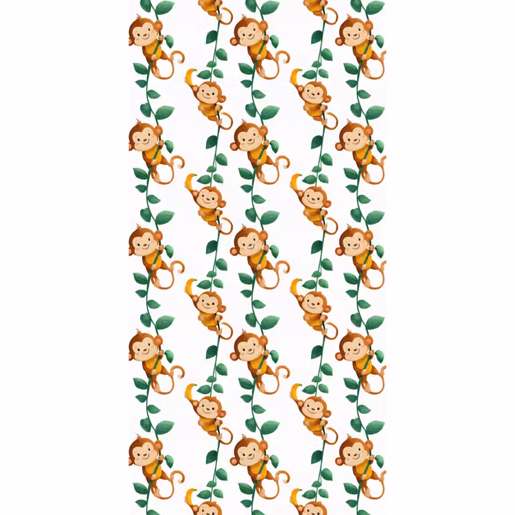 Behang - Apen - Lianen - Kleurrijk — 2