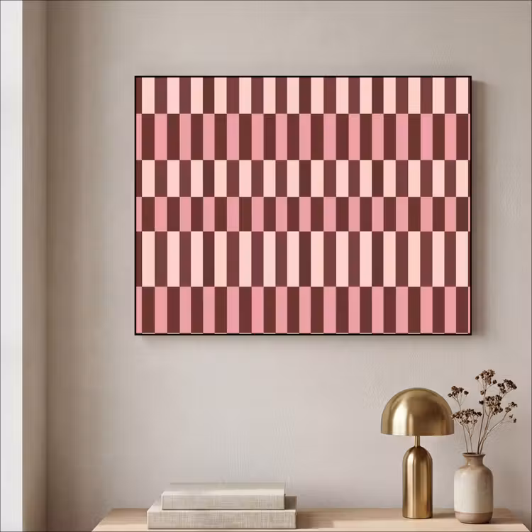 Art Frame - Roze - Rood - Blokjes — 3