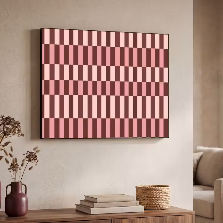 Art Frame - Roze - Rood - Blokjes — 4
