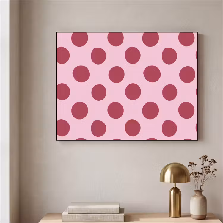 Art Frame - Stippen - Patroon - Bordeaux — 3