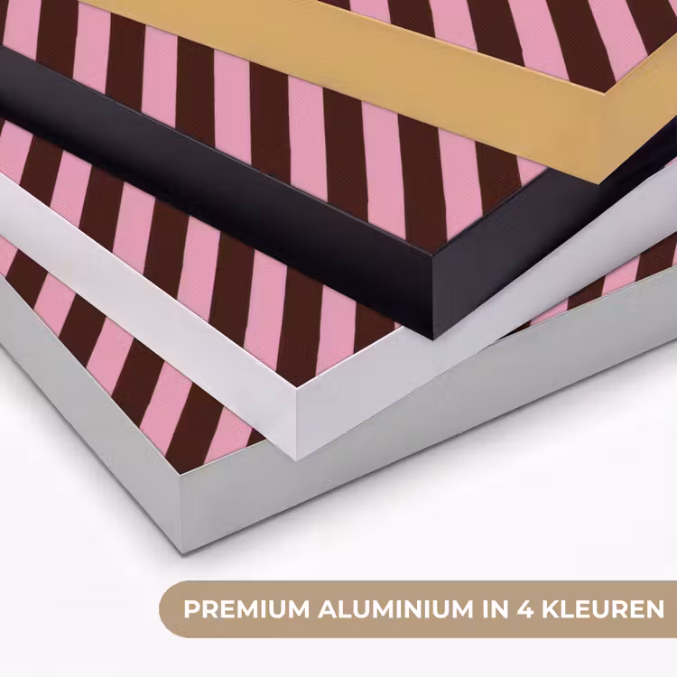 Art Frame - Strepen - Roze - Bruin — 5