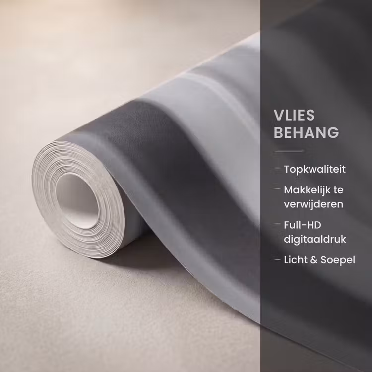 Behang - Bad - Bubbels - Zwart - Wit — 3
