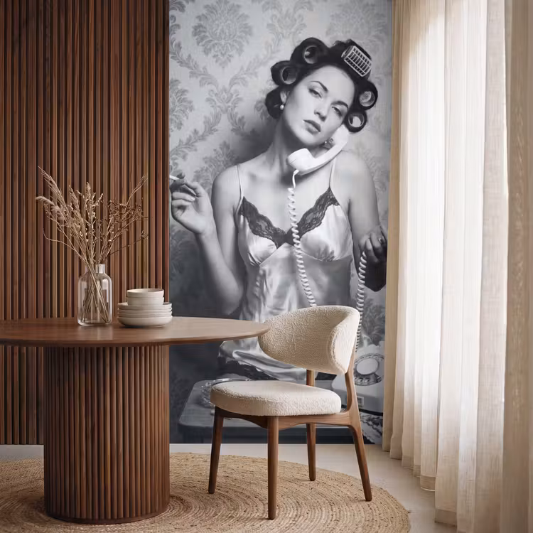 Behang - Chic - Vrouw - Zwart - Wit — 4