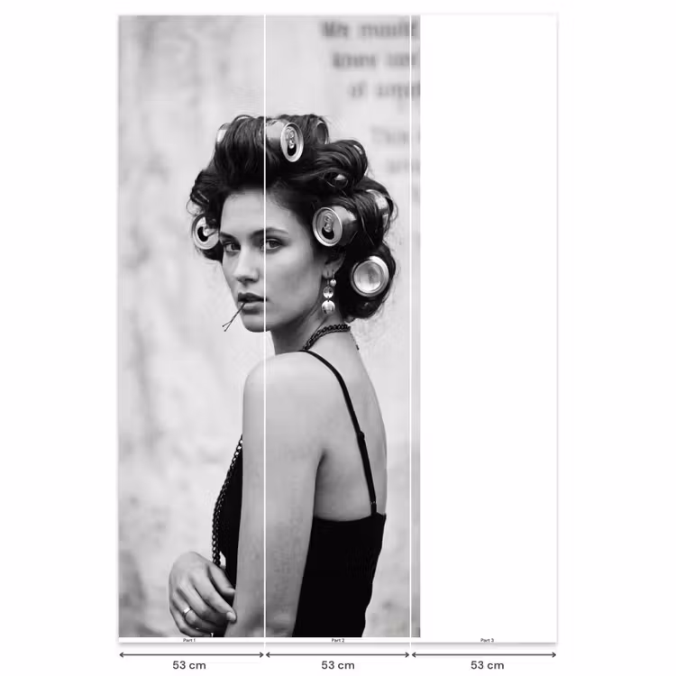 Behang - Edgy - Vrouw - Zwart - Wit — 6