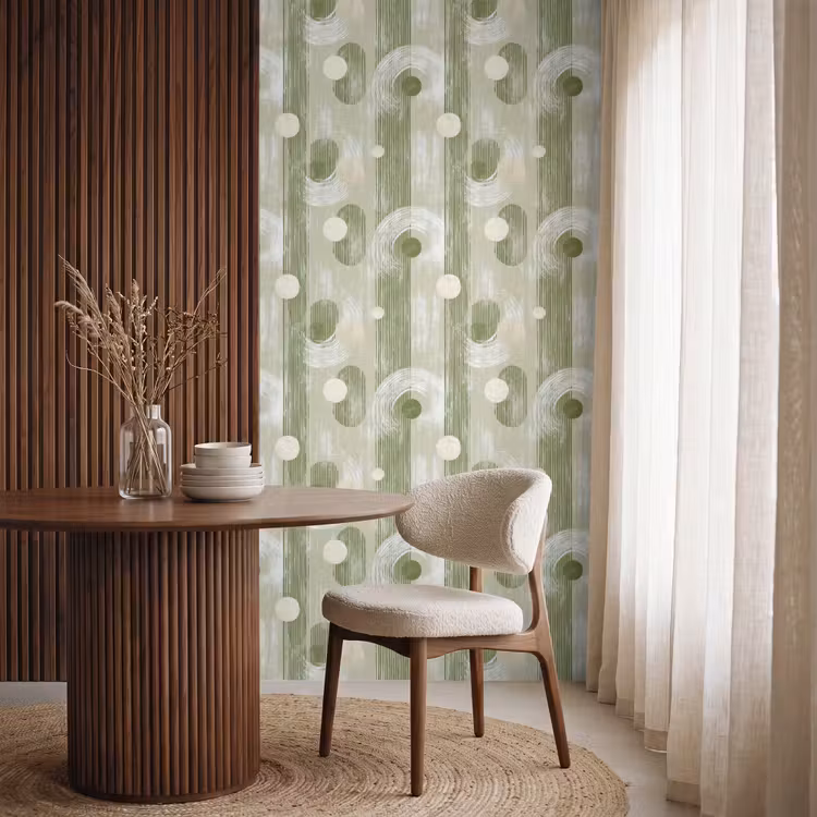 Behang - Artistiek - Modern - Groen — 4