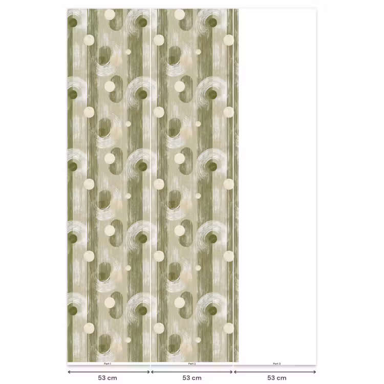 Behang - Artistiek - Modern - Groen — 6