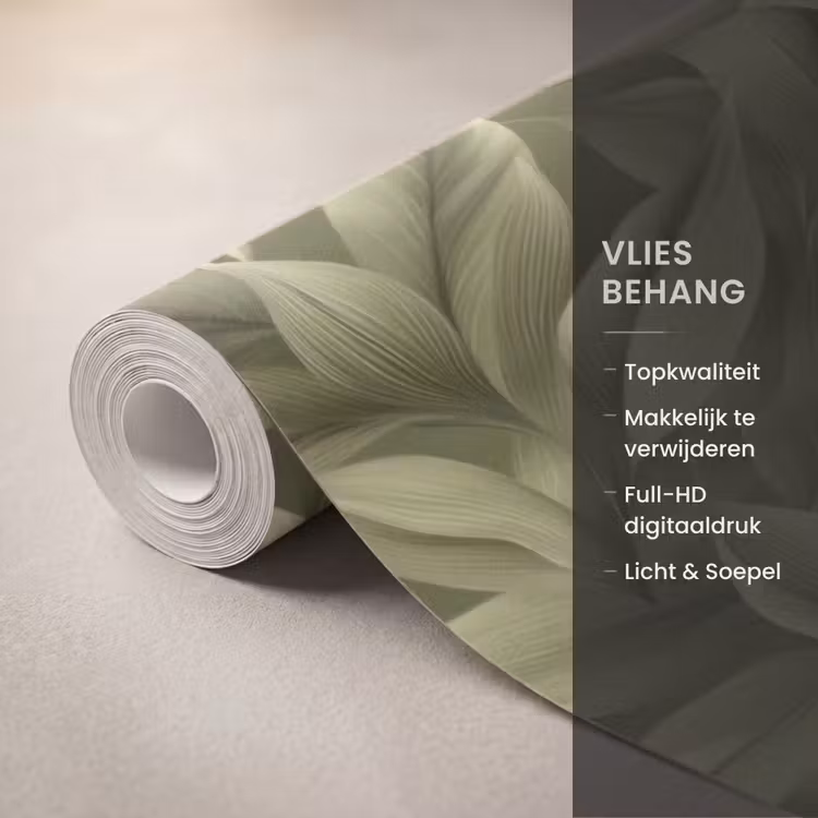 Behang - Bladeren - Modern - Groen — 3
