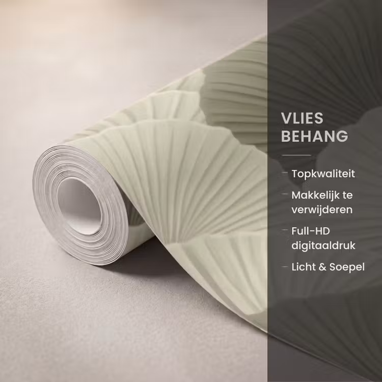 Behang - Bladeren - Structuur - Groen — 3