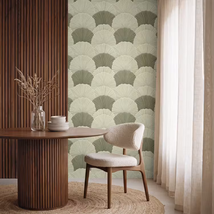 Behang - Bladeren - Structuur - Groen — 4