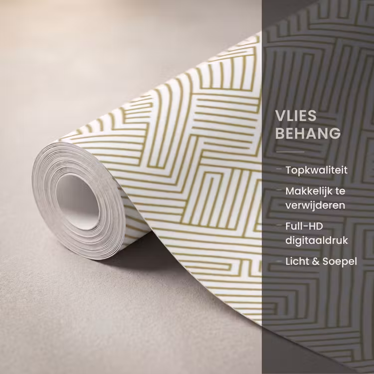 Behang - Geometrisch - Lijnen - Groen — 3