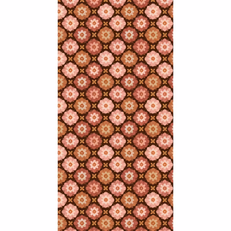 Behang - Geometrisch - Bloemen - Kleurrijk — 2