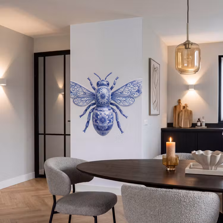 Behang - Bij - Modern - Delfts - Blauw — 5