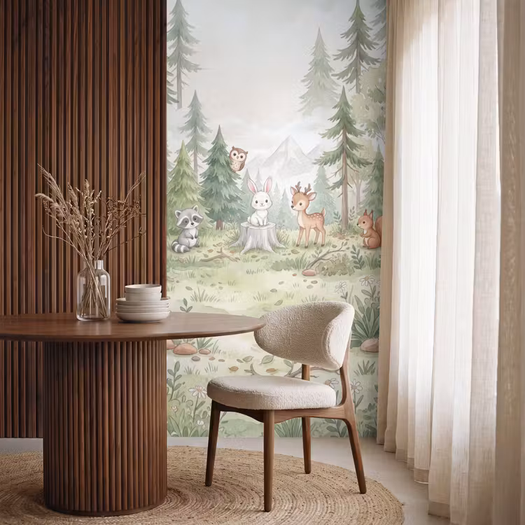 Behang - Bos - Dieren - Groen — 4