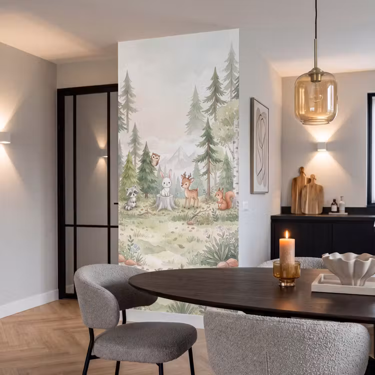 Behang - Bos - Dieren - Groen — 5